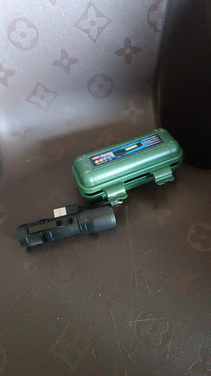 LED USB Rechargeable Mini Flashlight ? Ultra-Bright Zoom & COB Side Lantern, Tactical Emergency Light