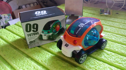 360° Rotating Stunt Car Toy ? Bump & Go with 4D Lights, Music & Disco Ball (1 Pc, Battery Not Included)