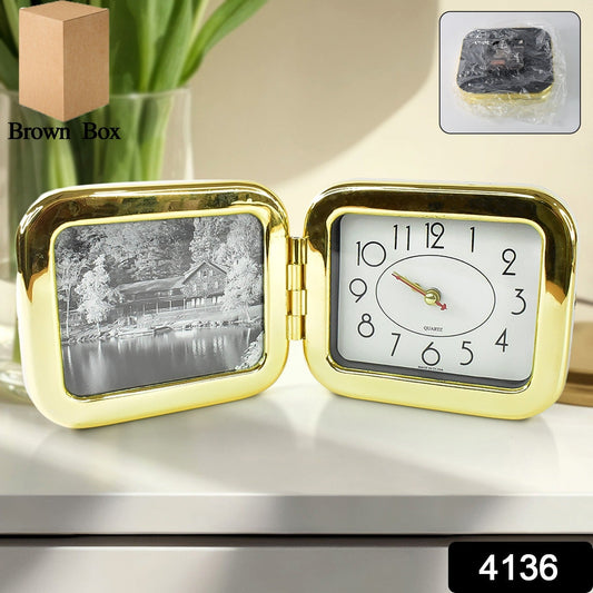 Portable Foldable Desk Clock ? Space-Saving and Stylish (1 Pc)