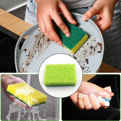 2-in-1 Multi-Purpose Scrub Sponge ? Wear Resistant Dish & Furniture Cleaner (1 Pc)