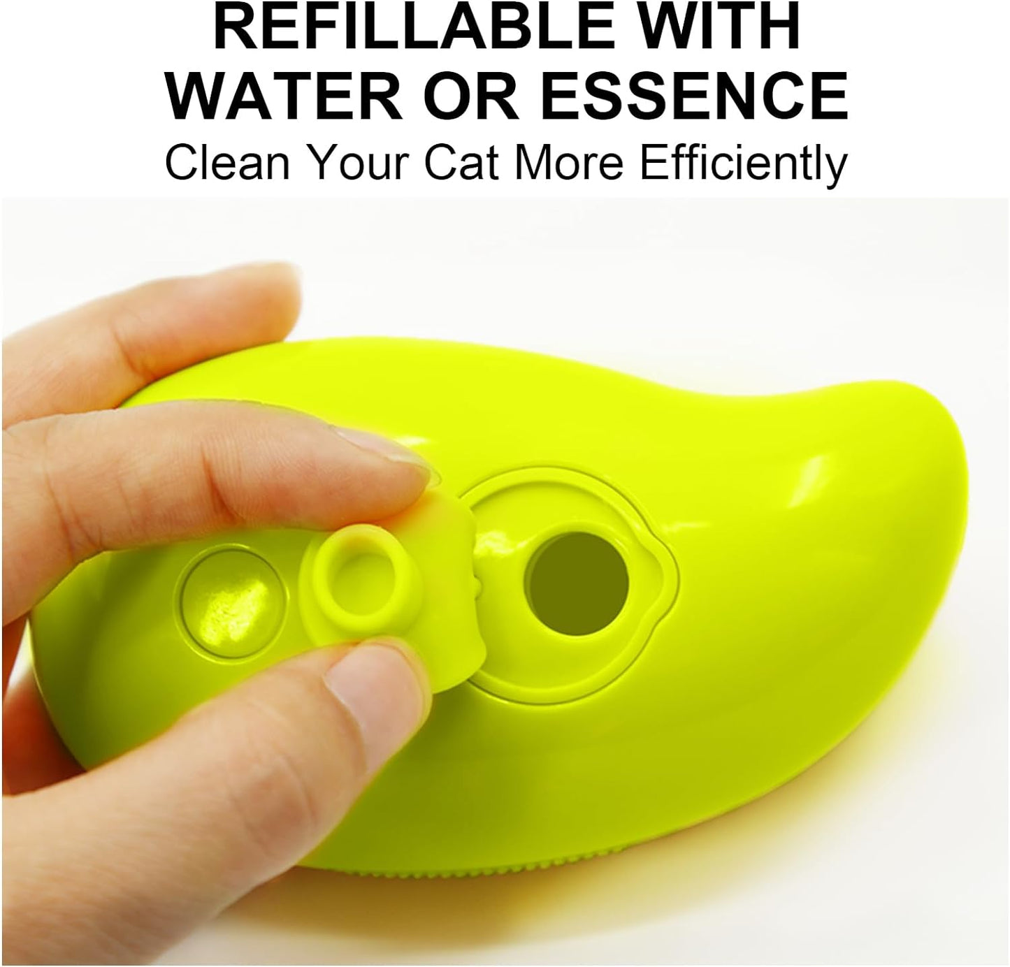 3-in-1 Cat Steamy Brush ? Self-Cleaning Pet Grooming & Hair Removal Comb