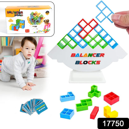 3D Tower Game, Tower Balance Game, Tower Stacking Game Adult Kid Tower Stacking Blocks Balance Game Blocks Building Toys for Kids Age 3 Years (16 Pcs Set)