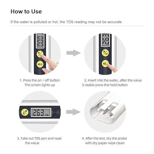 Digital Water TDS Meter Tester – Portable Water Quality Testing Device