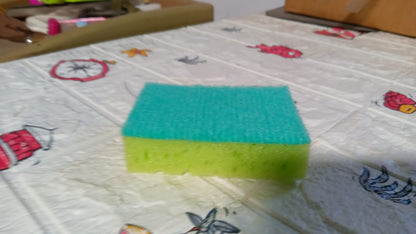2-in-1 Multi-Purpose Scrub Sponge ? Wear Resistant Dish & Furniture Cleaner (1 Pc)