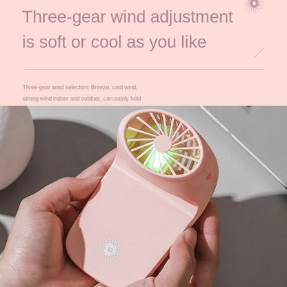 Portable Mobile Phone Holder Fan ? Handheld, Multi-Function (Battery Not Include)