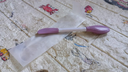 Double-Headed Silicone Mask Brush ? Facial Cleansing & Mask Application Tool (1 Pc)