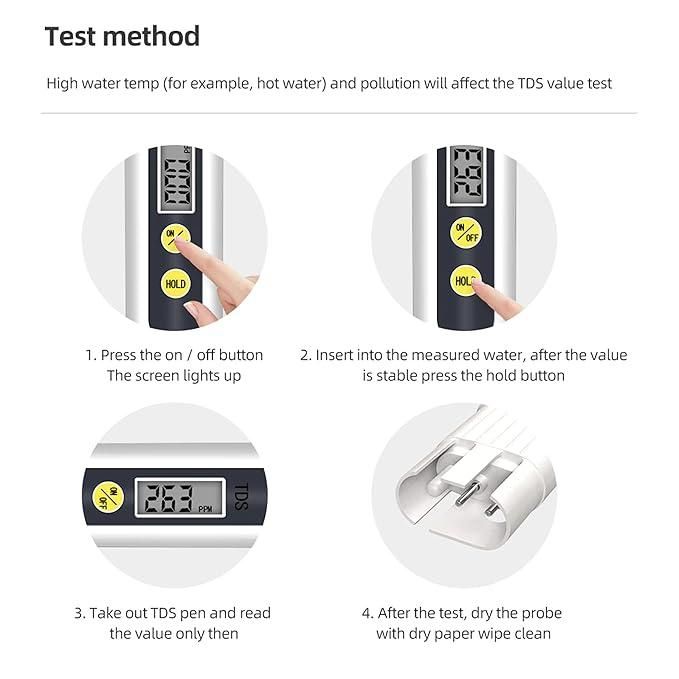 Digital Water TDS Meter Tester – Portable Water Quality Testing Device
