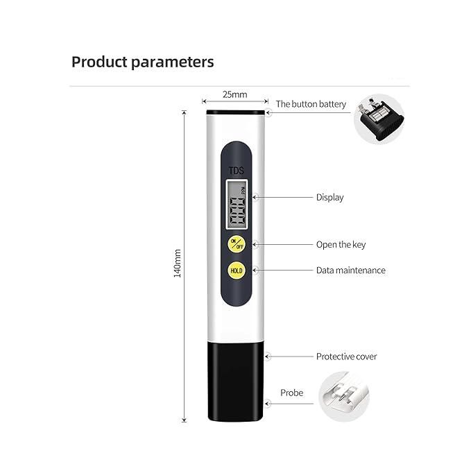 Digital Water TDS Meter Tester – Portable Water Quality Testing Device