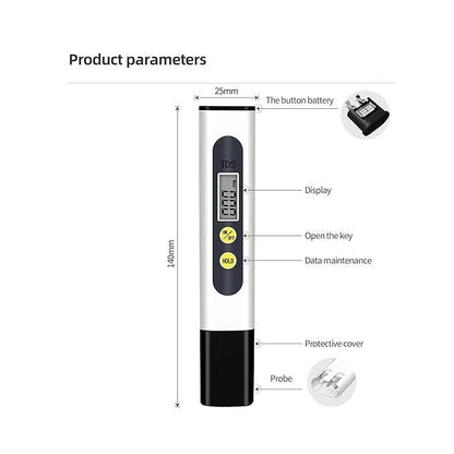 Digital Water TDS Meter Tester – Portable Water Quality Testing Device