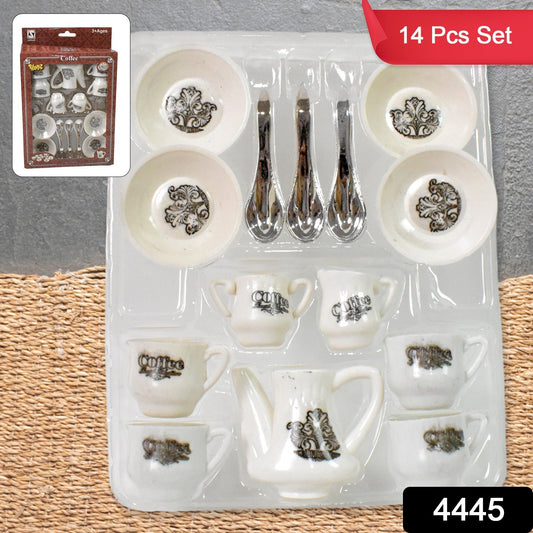 ?Tickles Tea toy Set | Coffee Kitchen Plastic Set Toy for Kids, Boys & Girls (14 Pcs / Mix Size & Design)