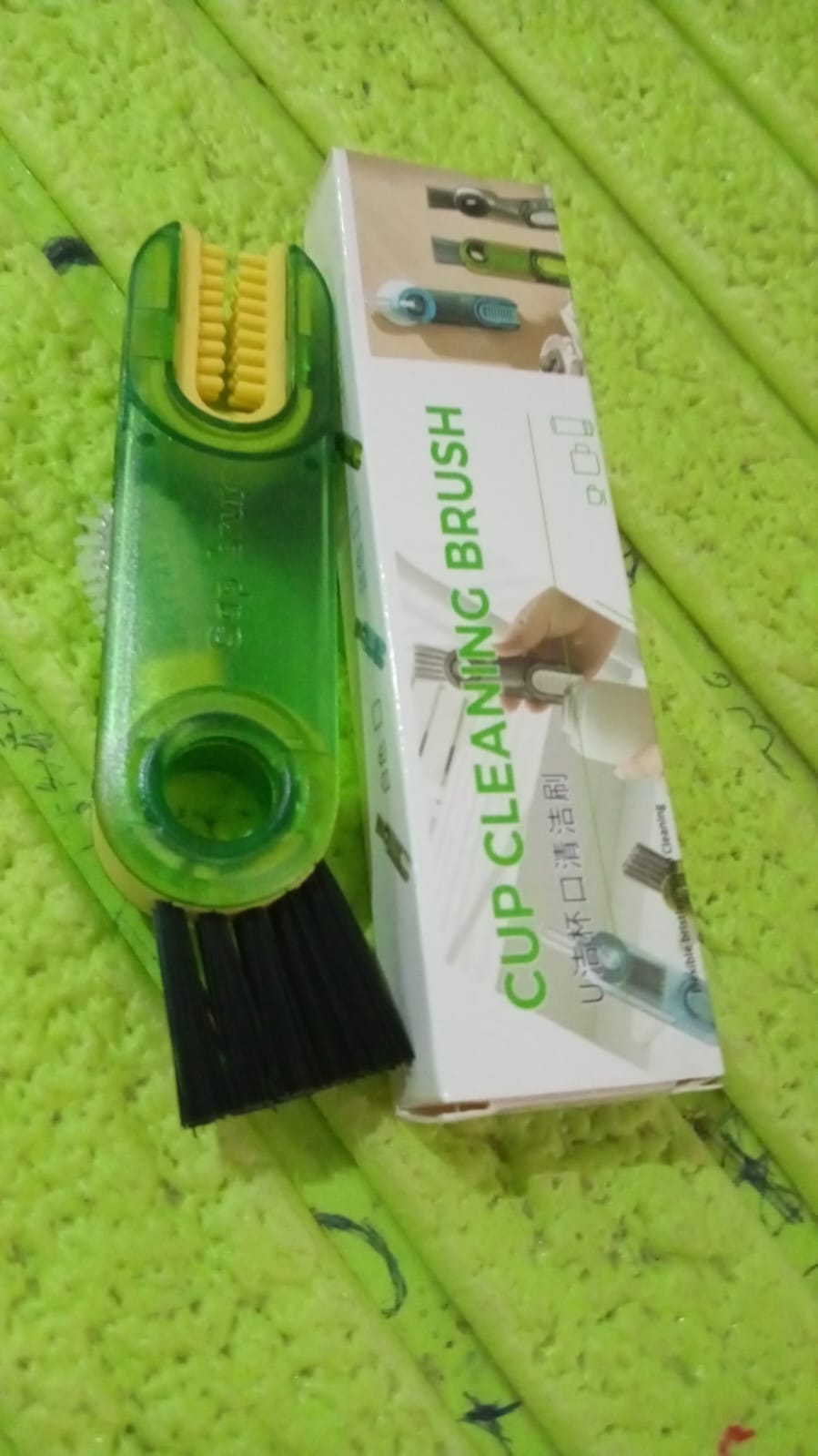 3-in-1 Multifunctional Bottle & Cup Cleaning Brush ? Lid & Cover Scrubber for Kitchen (1 Pc)