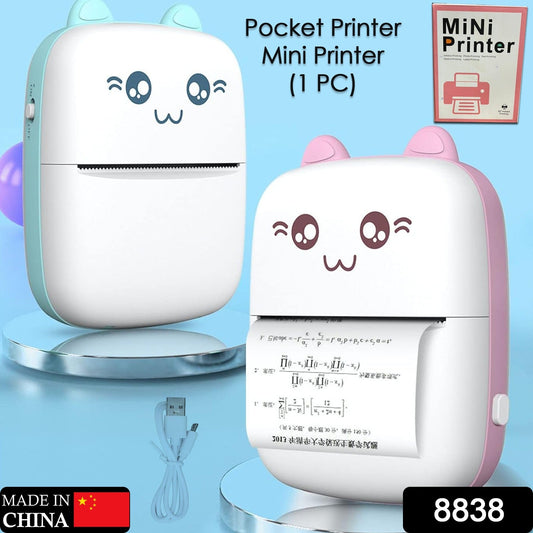 Pocket Mini Bluetooth Thermal Printer ? Wireless Smart Printer for Photos (Includes 1 Roll Paper)