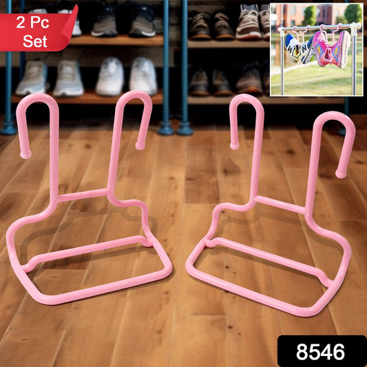 Multi-Function Drying Rack & Shoe Organizer ? Hanging Storage Shelf for Wardrobe & Closet, Shoe Stand & Holder (2 Pc Set)