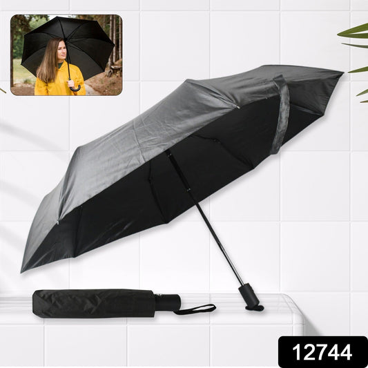 2 Fold Manual Umbrella ? Wind, Sun & Rainproof with Steel Shaft & Wrist Strap