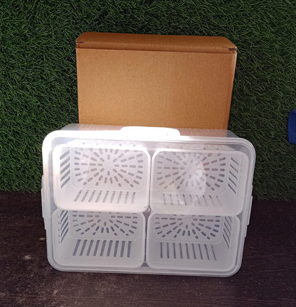 Fridge Storage Box ? Freezer & Kitchen Organizer for Vegetables & Food (1 Pc)
