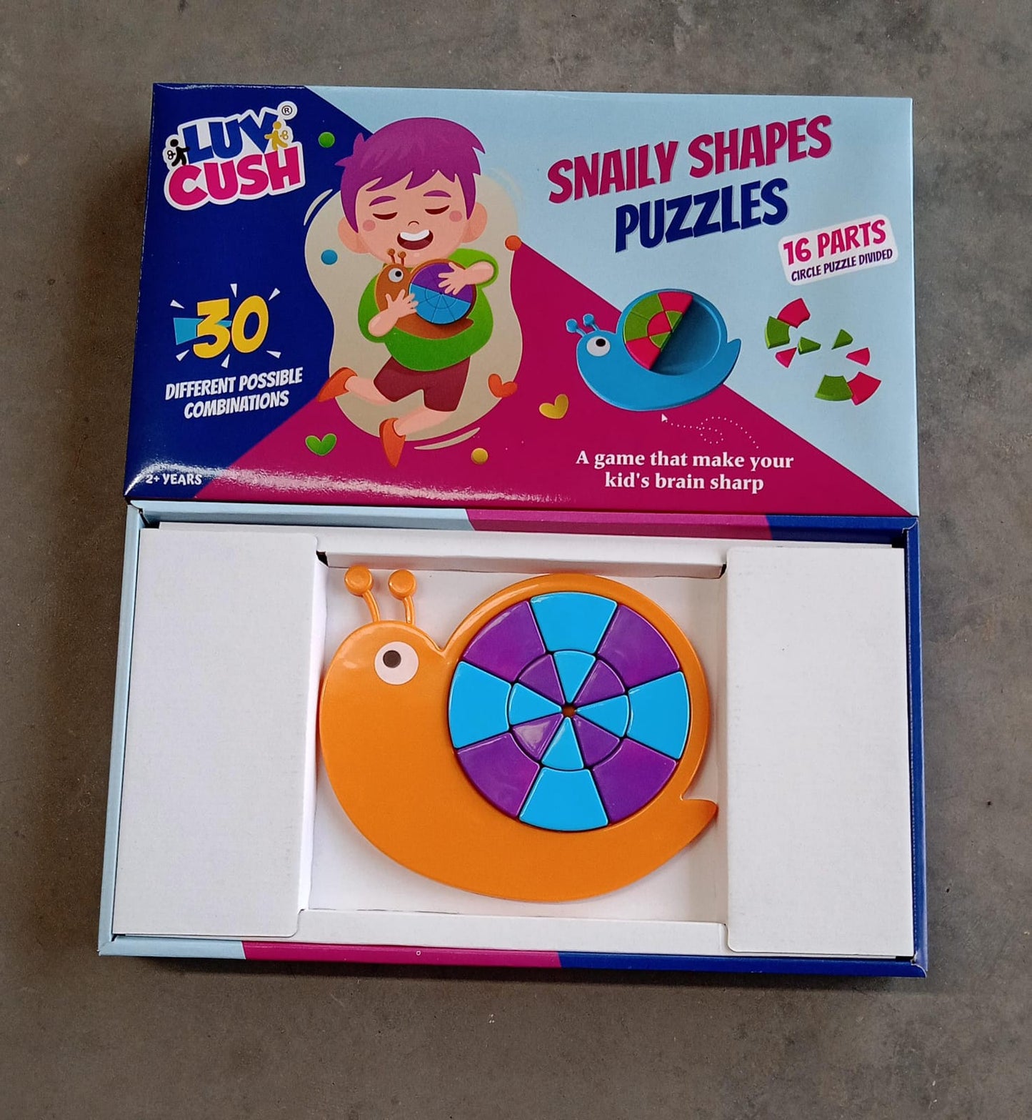 Mini Snail Puzzle ? STEM Educational Toy, Puzzle Games for Ages 3-6 (Mix Color)