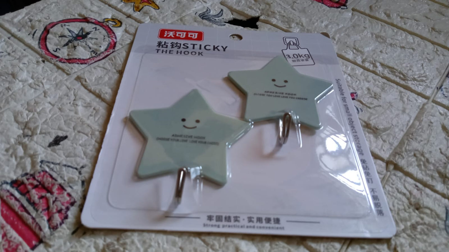 Multipurpose Strong Self-Adhesive Hooks ? Heavy Plastic Wall Hooks for Home, Kitchen & Office Use