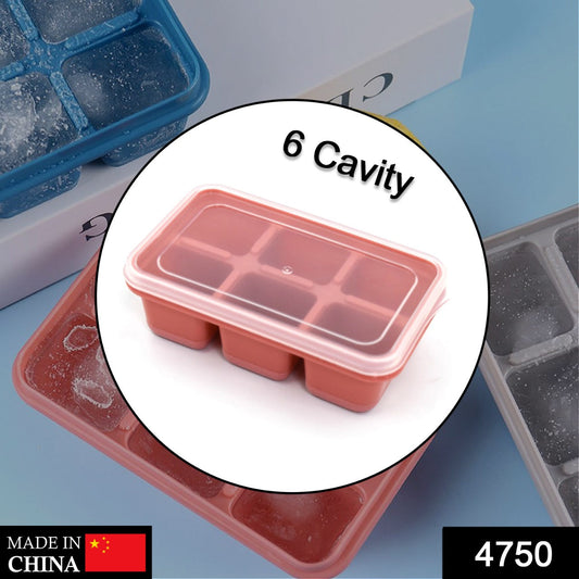 6-Cavity Silicone Ice Tray ? Ideal for Kitchen & Home Use