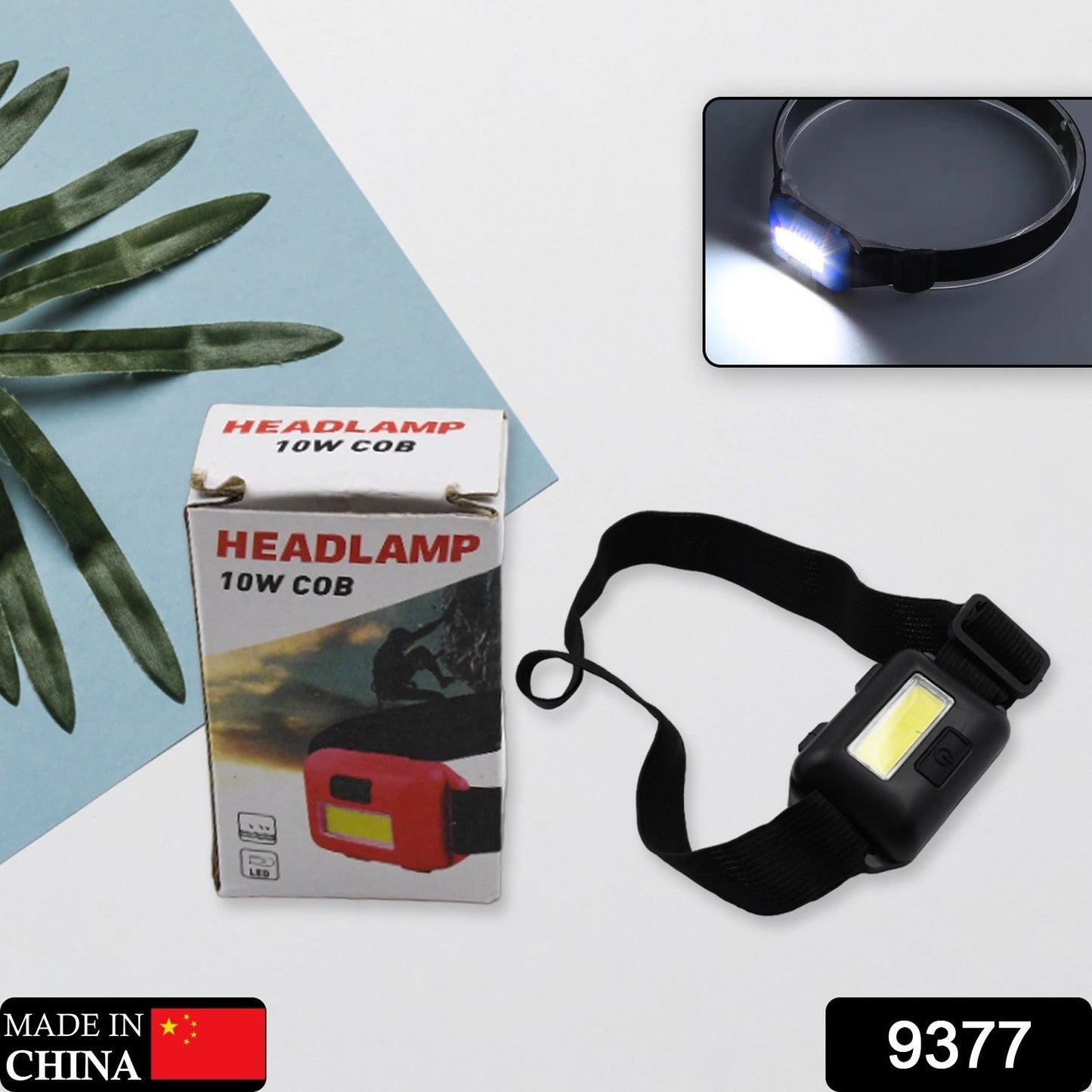 10W COB Waterproof Headlamp ? Portable Lantern for Camping, Hiking, Cycling & Hunting (1 Pc)
