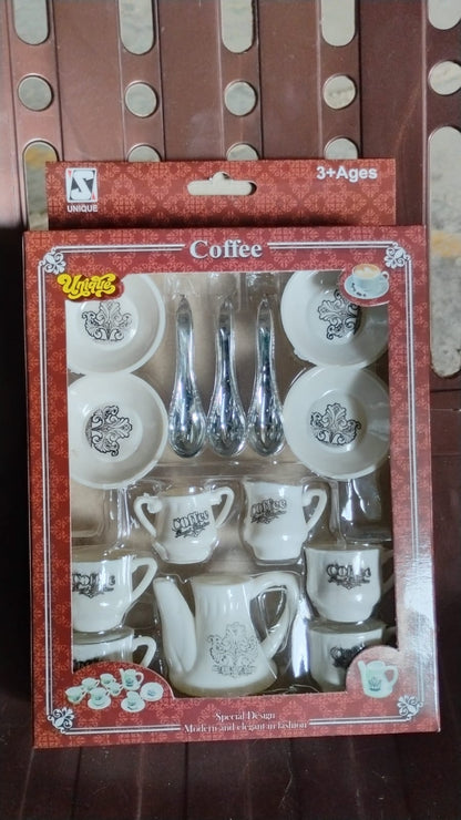 ?Tickles Tea toy Set | Coffee Kitchen Plastic Set Toy for Kids, Boys & Girls (14 Pcs / Mix Size & Design)