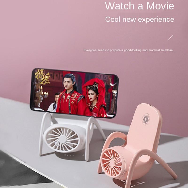 Portable Mobile Phone Holder Fan ? Handheld, Multi-Function (Battery Not Include)