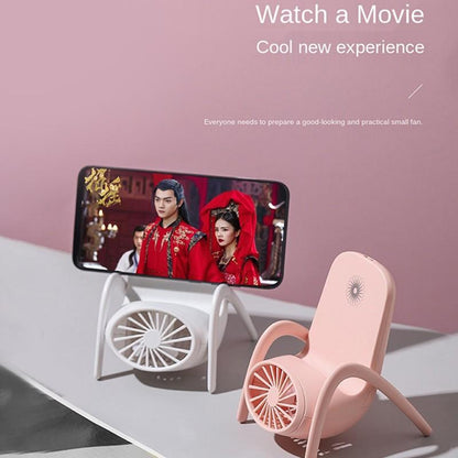 Portable Mobile Phone Holder Fan ? Handheld, Multi-Function (Battery Not Include)