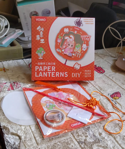 DIY Handmade Cartoon Paper Lanterns ? Antique Hollow-Out LED Projection for Festival Decor