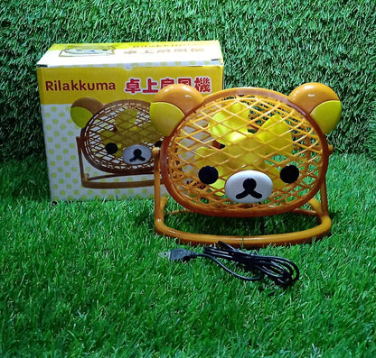 Stylish & Silent: Teddy Bear USB Fan for Any Space ? Adjustable Cooling!