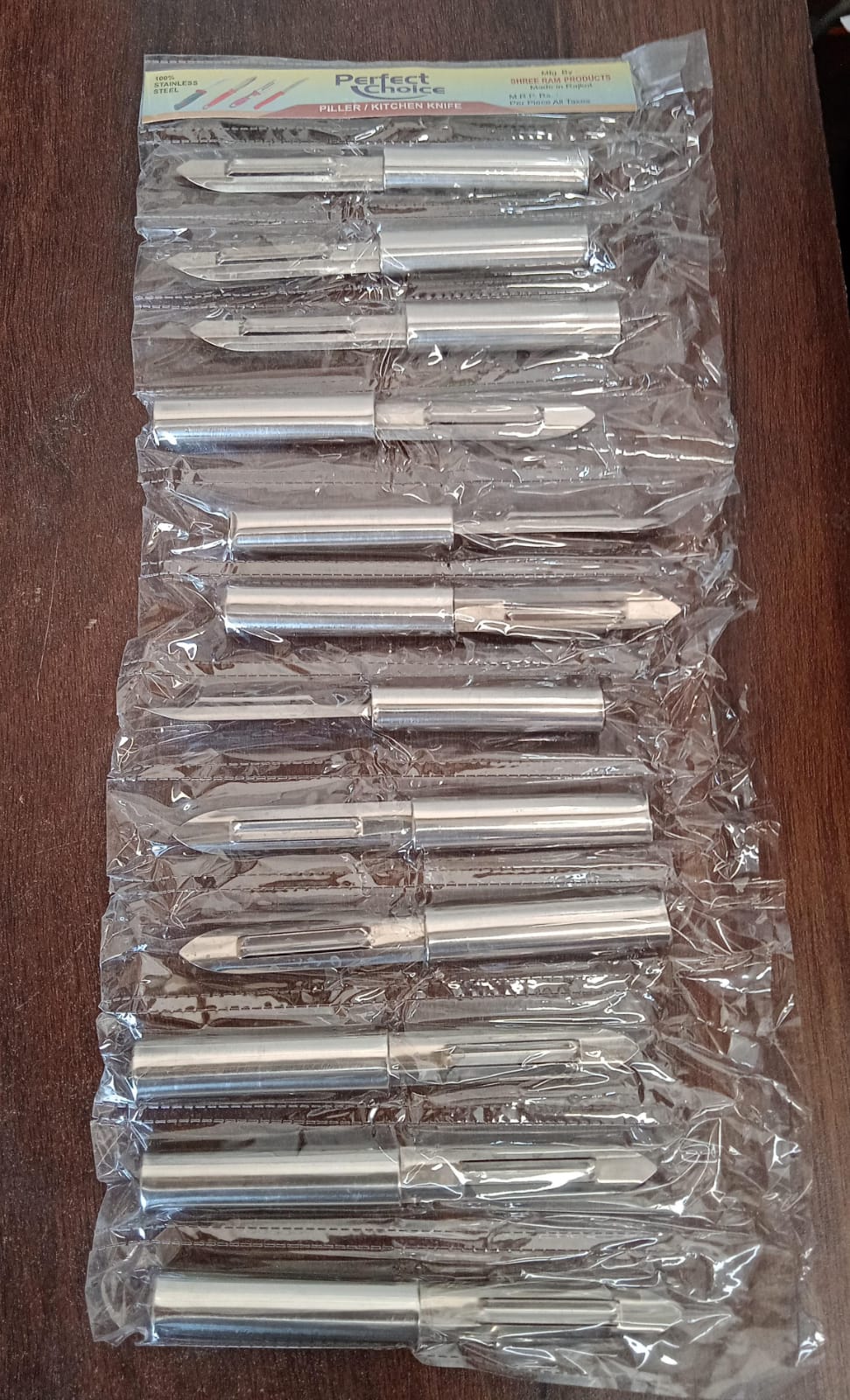 Stainless Steel Peeler Set ? Multi-Purpose Handle for Peeling & Shredding (12 Pcs Set)