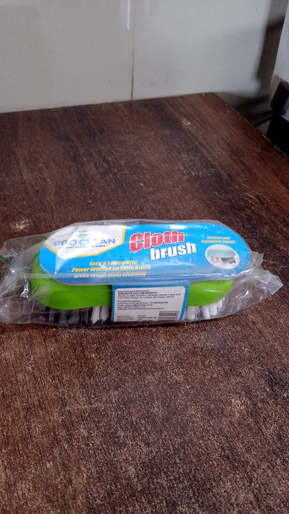 Pro Clean Multi-Purpose Cloth Washing Brush with Plastic Handle (1 Pc)