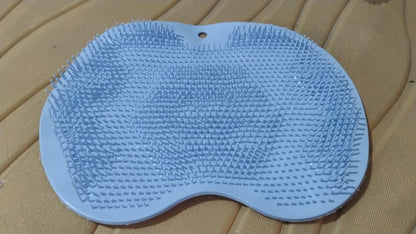 Silicone Bath Massage Cushion ? Suction Cup Exfoliating Foot Scrubber & Mat
