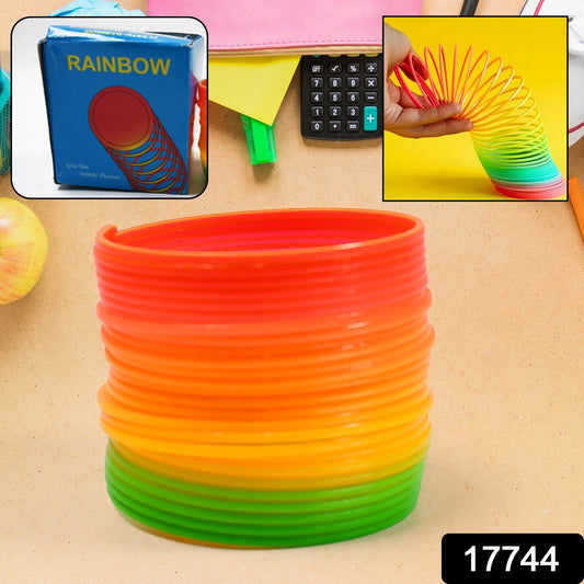 Rainbow Slinky Spring Toy ? Compact, Portable Fun Toy for Kids & Adults, Great for Birthdays (1 Pc)