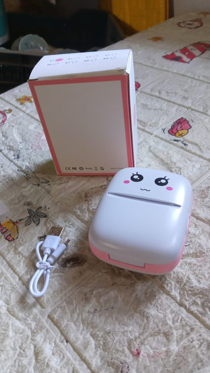 Pocket Mini Bluetooth Thermal Printer ? Wireless Smart Printer for Photos (Includes 1 Roll Paper)