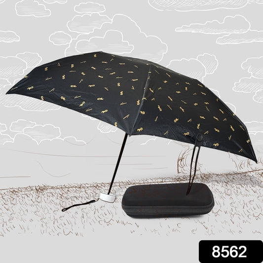 3-Fold Cute Umbrella ? Sun & Rain Protection, UV Shield (1 Pc / With Zip Case)