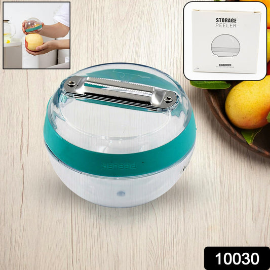 Multifunctional Round Peeler with Removable Storage ? Washable Vegetable & Fruit Peeler for Kitchen (1 Pc / Mix Color)